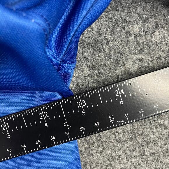 Menace Sport Men's Large Blue Hockey Hoodie Lace-Up Pullover Striped Retro - Picture 4 of 7